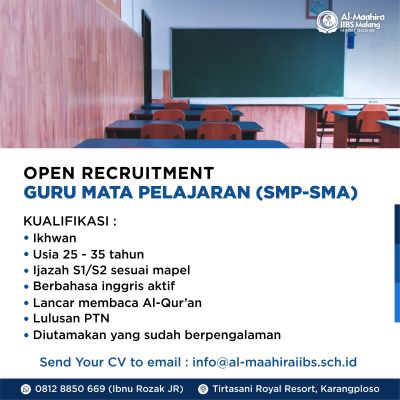 Loker Guru Matpel SMP SMA